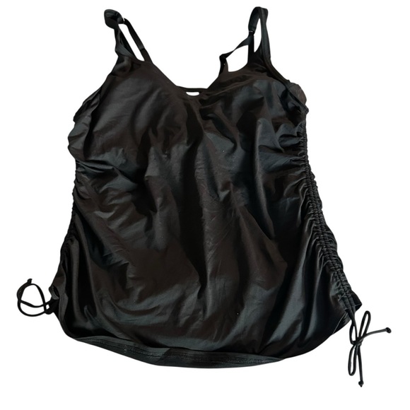 Lands' End Black Tankini Top - Picture 1 of 4